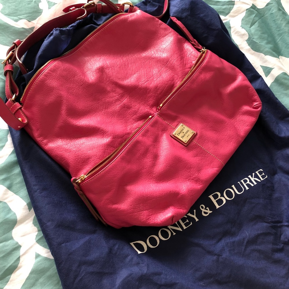 Dooney & Bourke pink leather shoulder bag